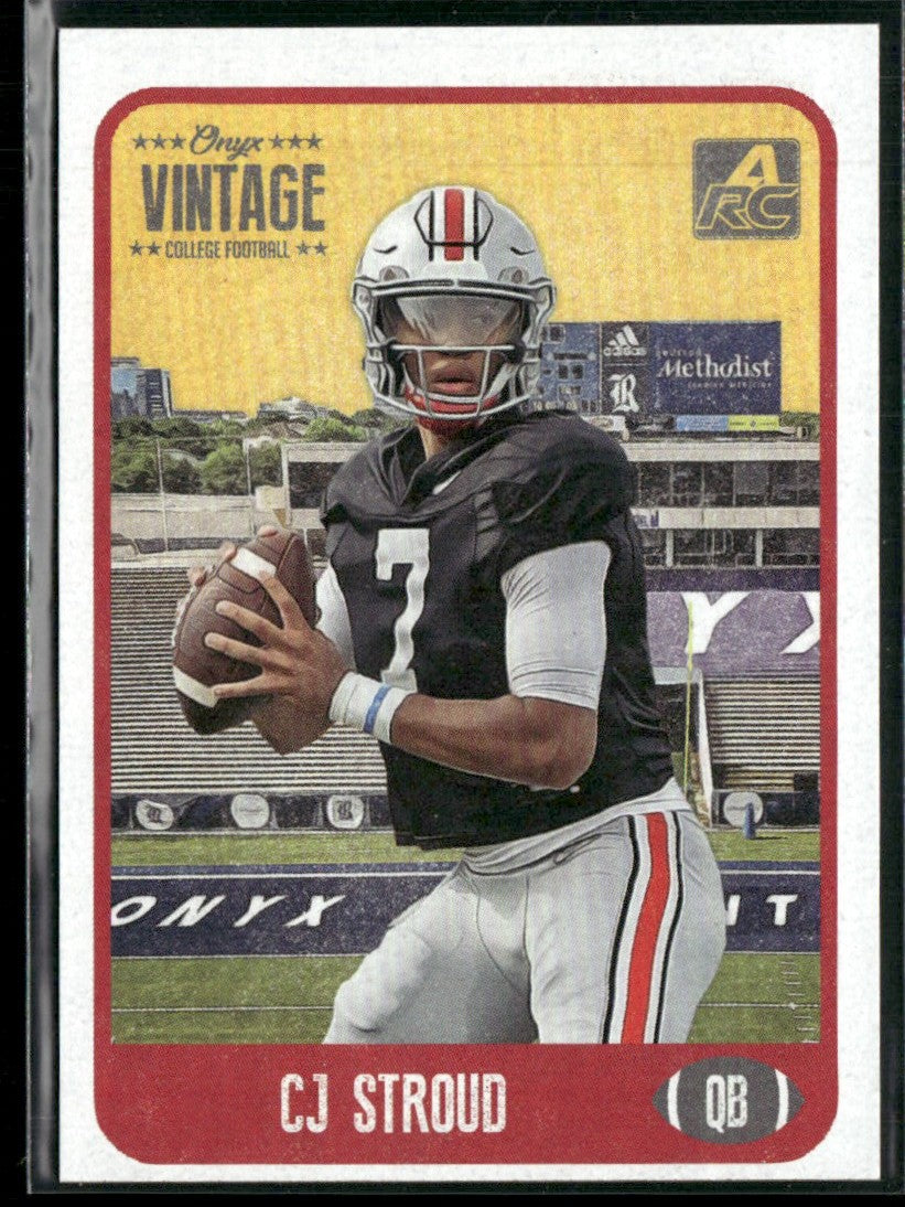 CJ Stroud 2022 Onyx Vintage College Football RC #CFCS Ohio State Buckeyes