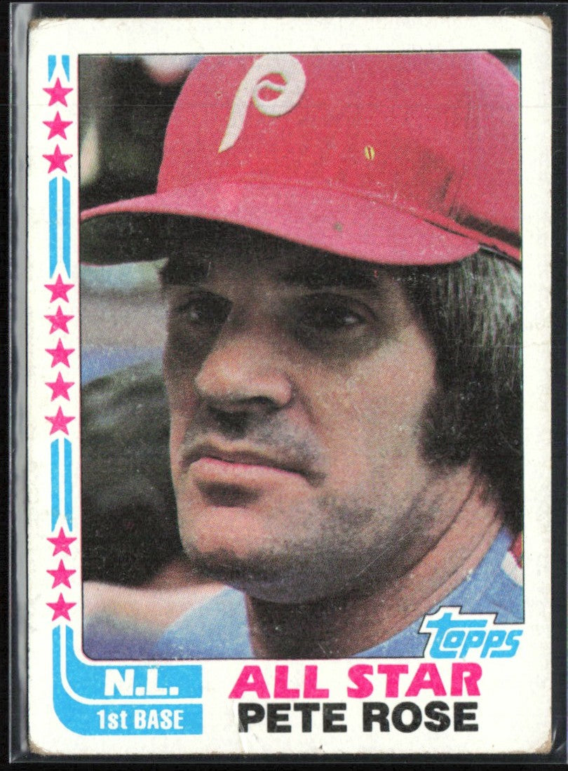 Pete Rose 1982 Topps All-Star #337 Philadelphia Phillies