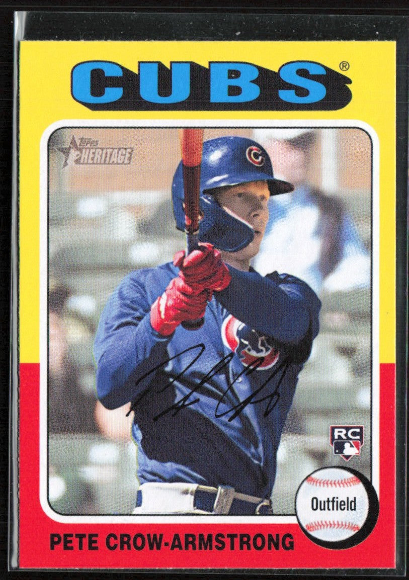 Pete Crow-Armstrong 2024 Topps Heritage RC #177 Chicago Cubs