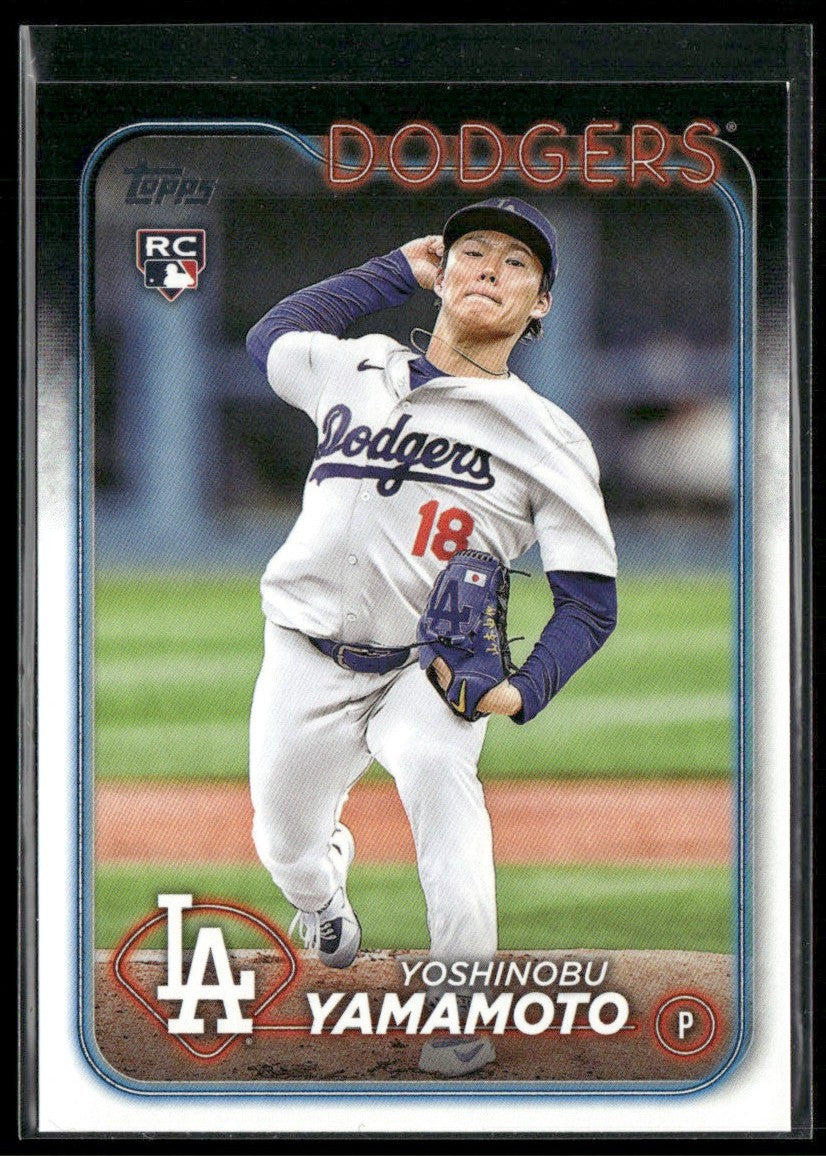 Yoshinobu Yamamoto 2024 Topps RC #553 Los Angeles Dodgers