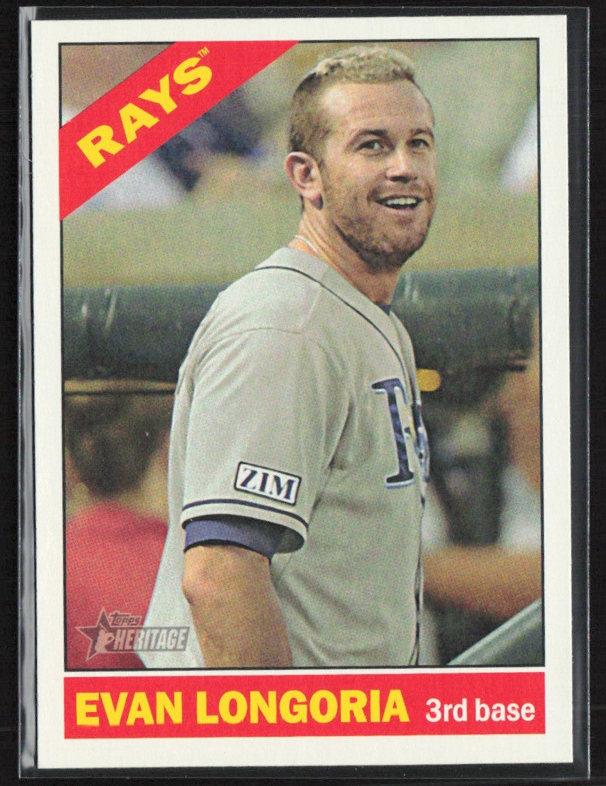 Evan Longoria 2015 Topps Heritage SP #428 Tampa Bay Rays