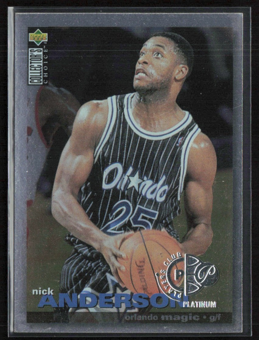 Nick Anderson 1995 Collector's Choice Player's Club #163 Orlando Magic