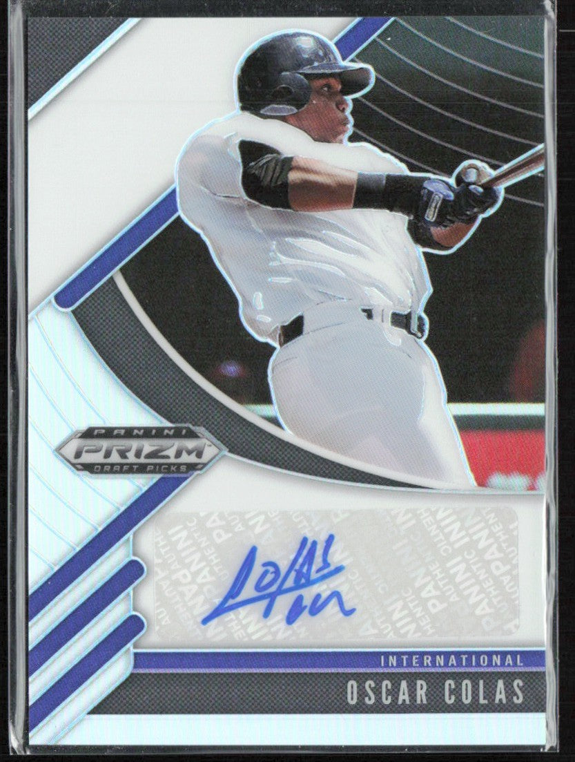 Oscar Colas 2020 Panini Prizm Draft Picks Silver AUTO #A-OC Chicago White Sox