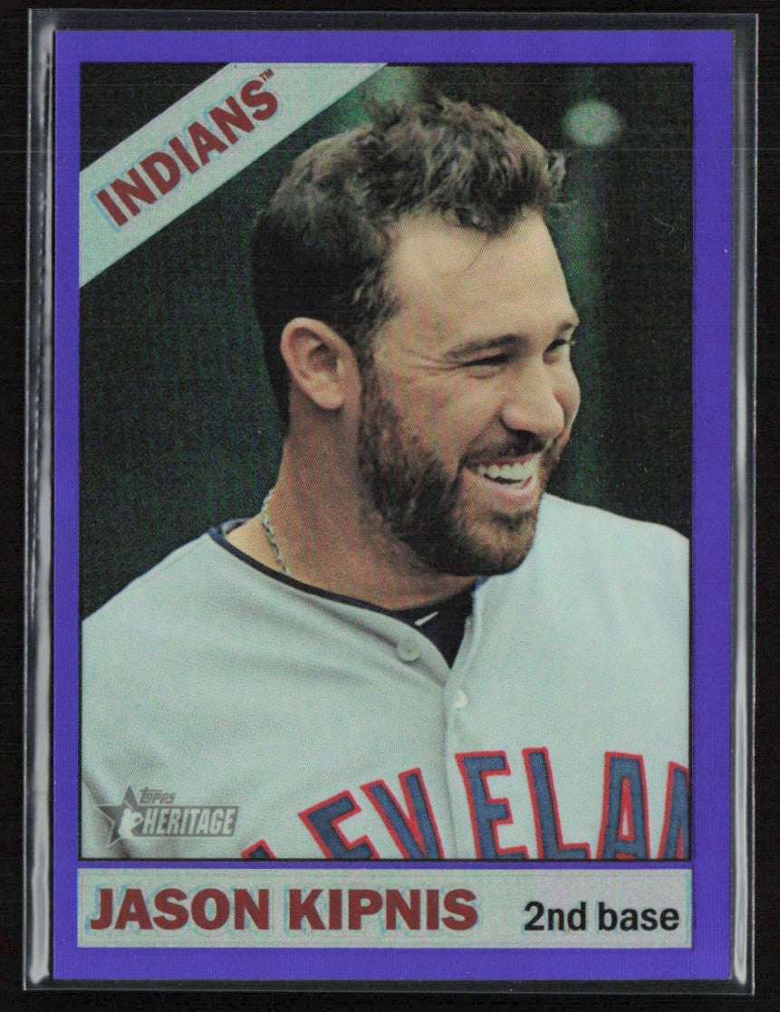 Jason Kipnis 2015 Topps Heritage Chrome Purple Refractor #THC-489