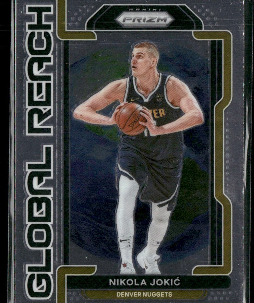Nikola Jokic 2021 Panini Prizm Global Reach #3 Denver Nuggets