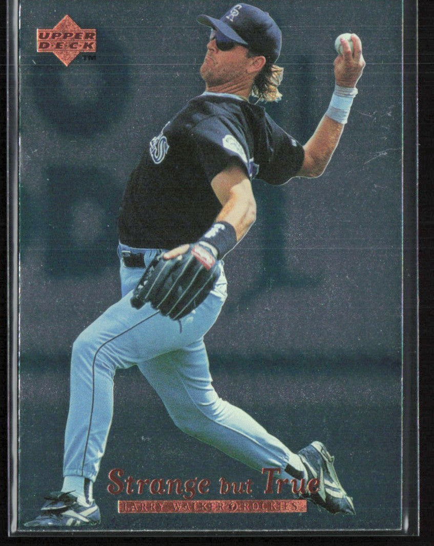 Larry Walker 1996 Upper Deck Strange But True #421 Colorado Rockies