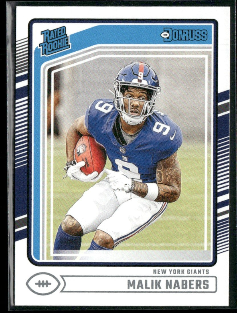 Malik Nabers 2024 Panini Donruss RC #383 New York Giants