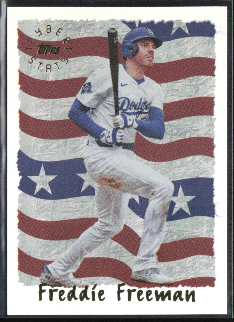Freddie Freeman 2025 Topps Archives Cyberstats #95C-8 Los Angeles Dodgers