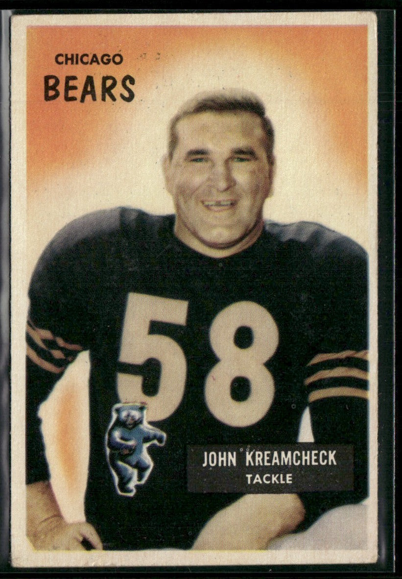 John Kreamcheck 1955 Bowman #76 Chicago Bears