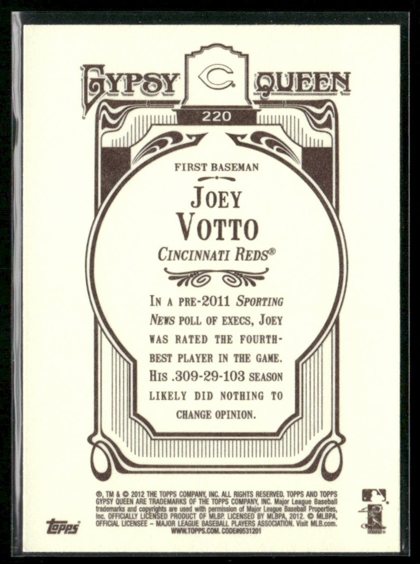 Joey Votto 2012 Topps Gypsy Queen #220 Cincinnati Reds