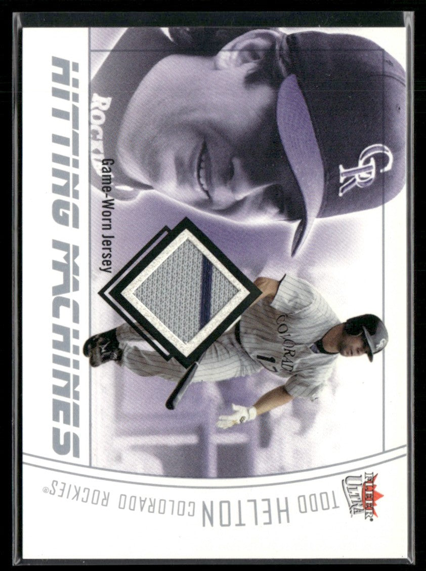 Todd Helton 2004 Fleer Ultra Hitting Machines Jersey #HM-TH Colorado Rockies