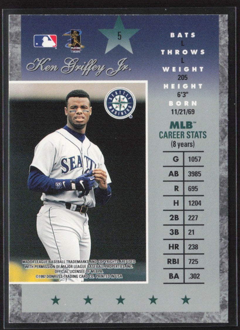 Ken Griffey Jr. 1997 Donruss Elite #5 Seattle Mariners