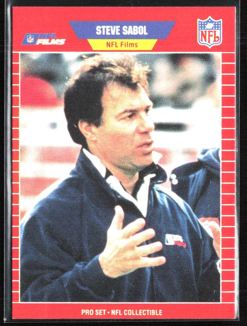 Steve Sabol 1989 Pro Set Announcers #10