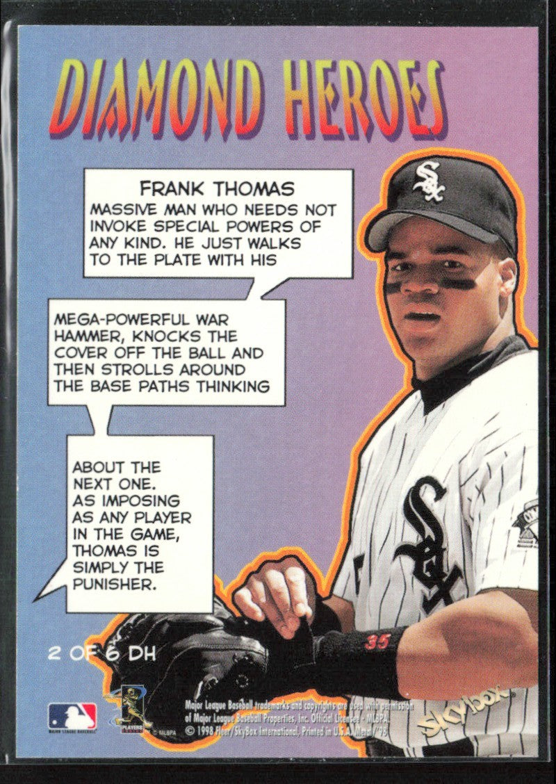 Frank Thomas 1998 Metal Universe Diamond Heroes #2DH Chicago White Sox
