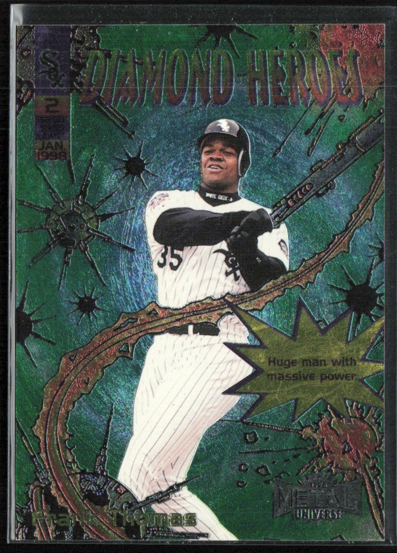 Frank Thomas 1998 Metal Universe Diamond Heroes #2DH Chicago White Sox