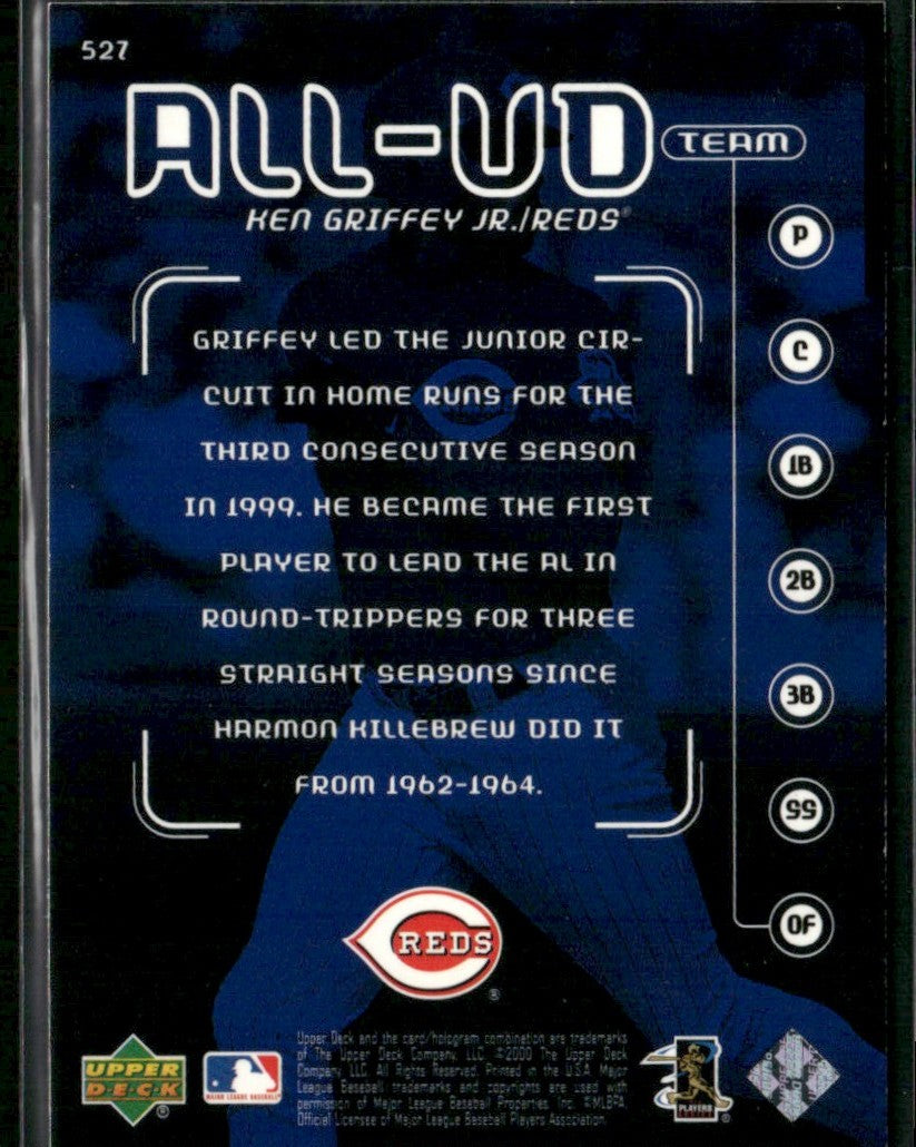 Ken Griffey Jr. 2000 Upper Deck All-UD Team #527 Cincinnati Reds