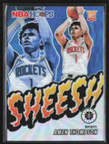 Amen Thompson 2023 Hoops Premium Stock Sheesh Silver Prizm RC #4 Houston Rockets