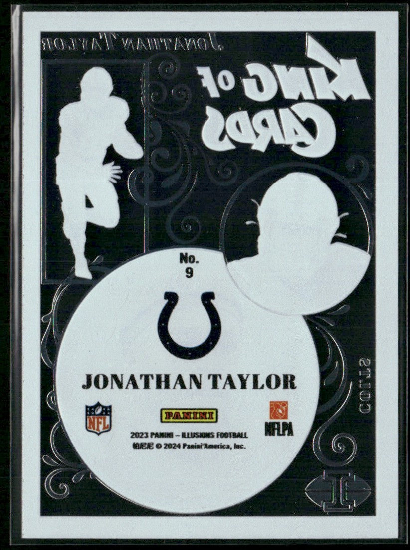 Jonathan Taylor 2023 Panini Illusions King of Cards #9 Indianapolis Colts