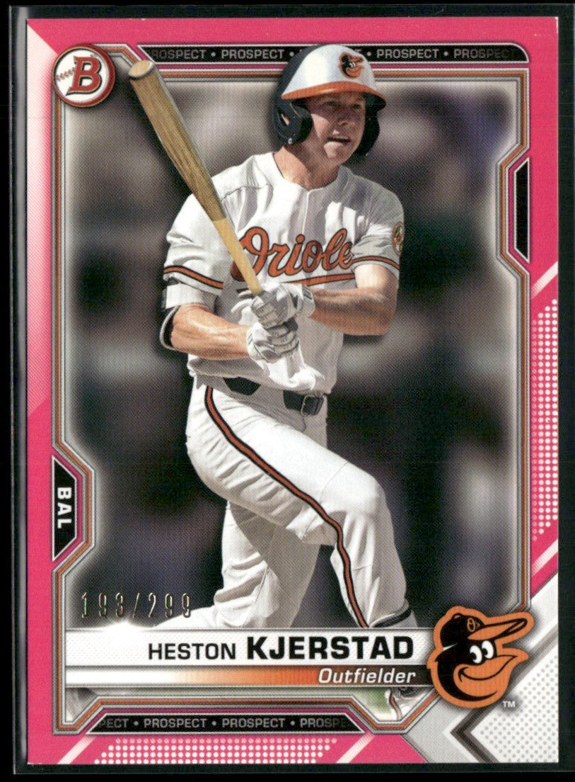 Heston Kjerstad 2021 Bowman Fuchsia /299 #BP-138 Baltimore Orioles