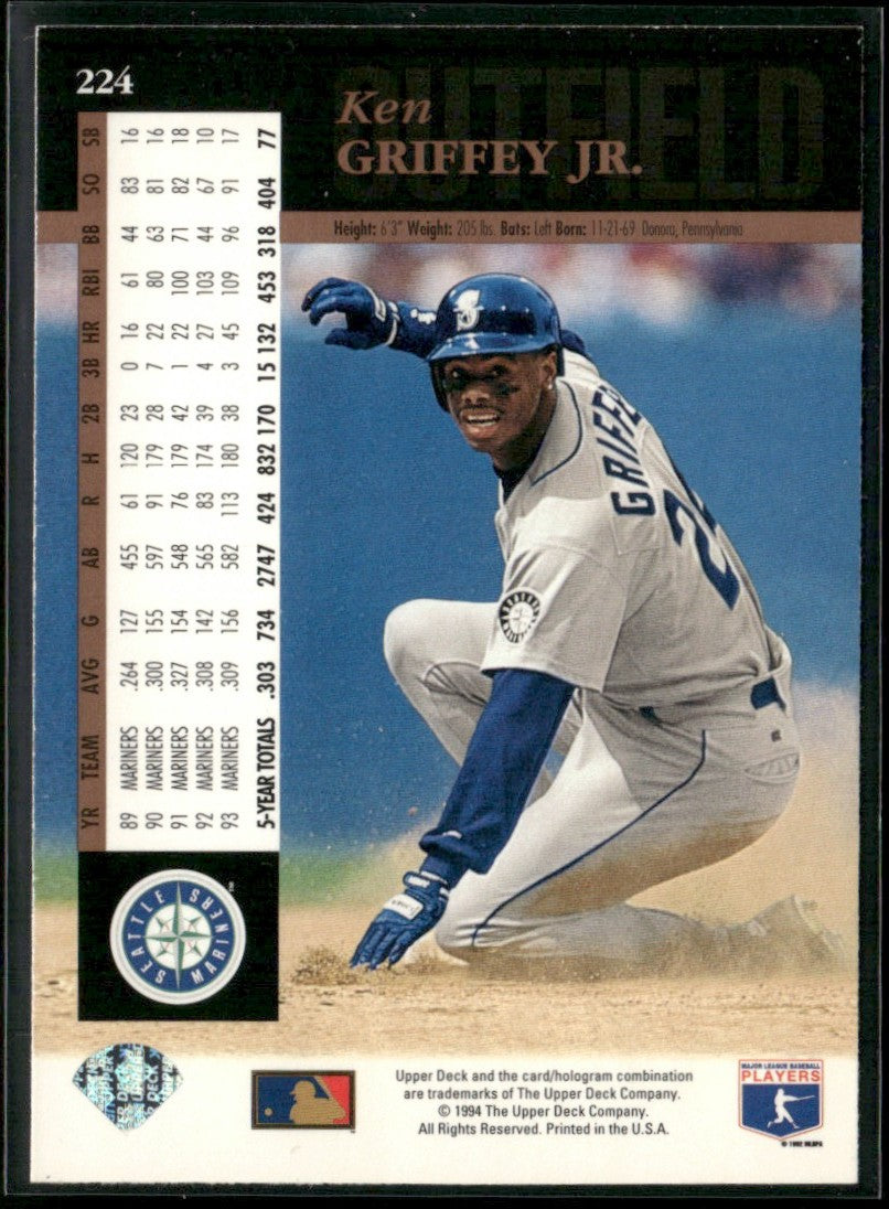 Ken Griffey Jr. 1994 Upper Deck #224 Seattle Mariners