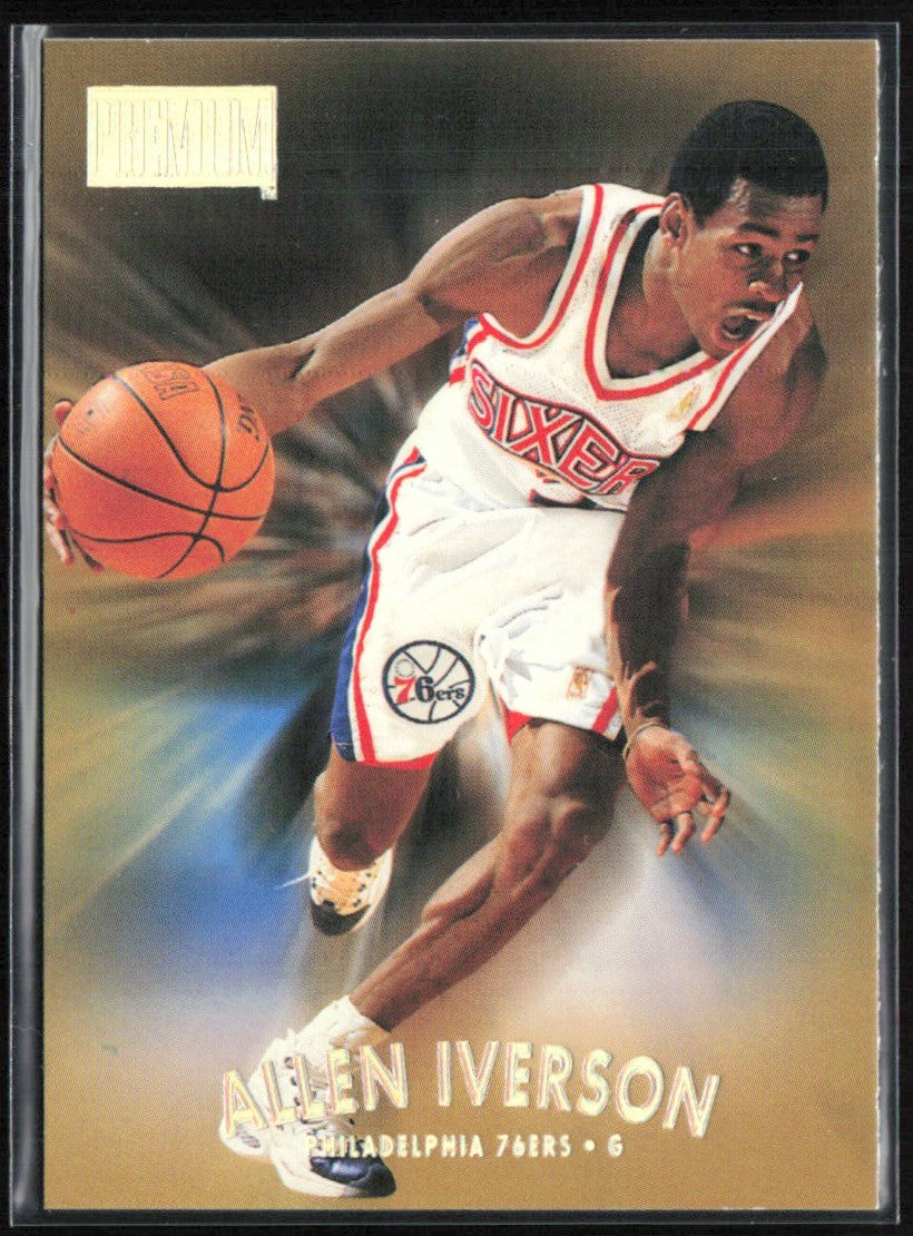 Allen Iverson 1997 SkyBox Premium #100 Philadelphia 76ers