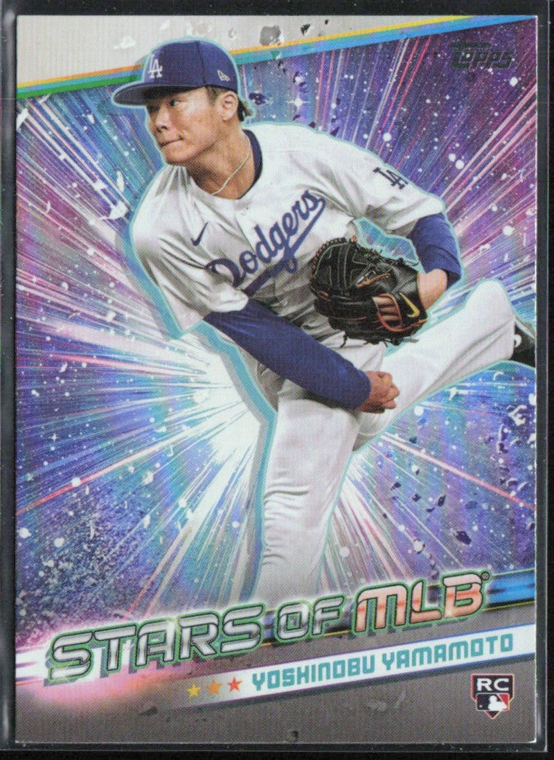 Yoshinobu Yamamoto 2024 Topps Stars of MLB RC #SMLB-57 Los Angeles Dodgers