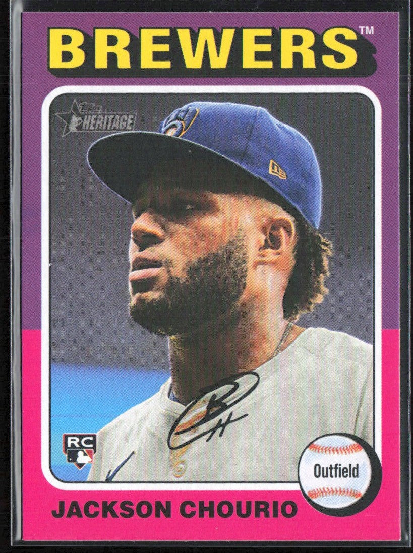 Jackson Chourio 2024 Topps Heritage RC #632 Milwaukee Brewers