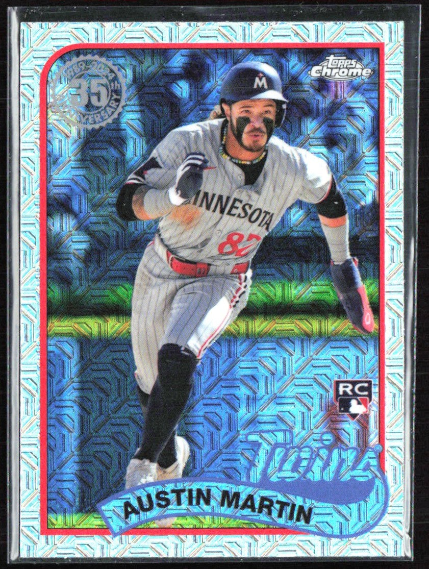 Austin Martin 2024 Topps 1989 Chrome Silver Pack RC #T89-CU3 Minnesota Twins