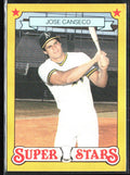 Jose Canseco 1989 Pacific Cards & Comics Super Stars #3 Oakland Athletics