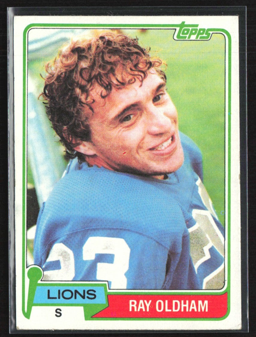 Ray Oldham 1981 Topps RC #224 Detroit Lions