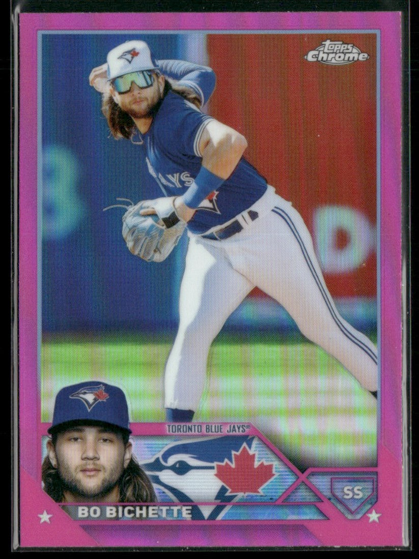 Bo Bichette 2023 Topps Chrome Pink Refractor #11 Toronto Blue Jays