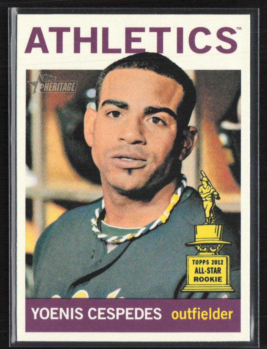 Yoenis Cespedes 2013 Topps Heritage #459 Oakland Athletics