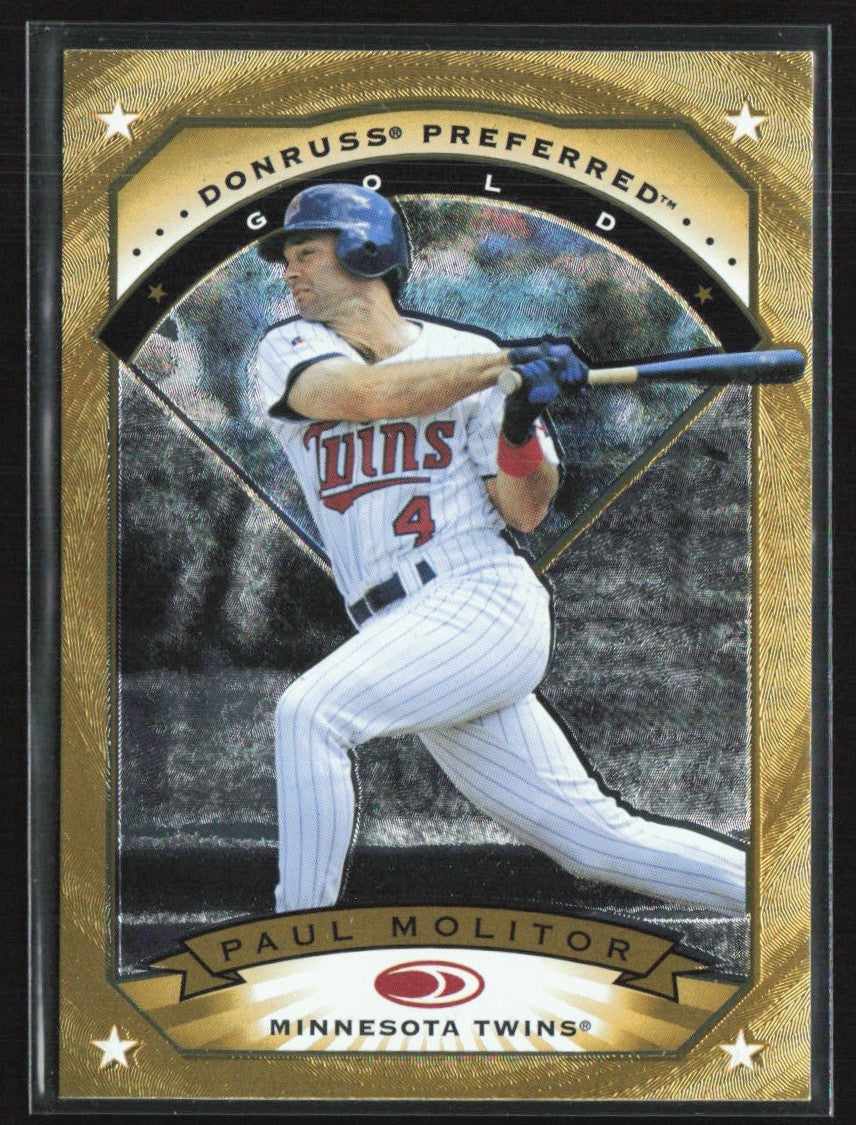 Paul Molitor 1997 Donruss Preferred Gold #71 Minnesota Twins