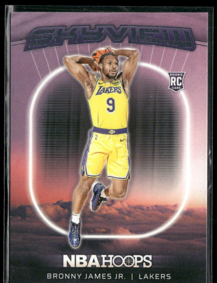 Bronny James Jr. 2024 NBA Hoops Skyview RC #21 Los Angeles Lakers