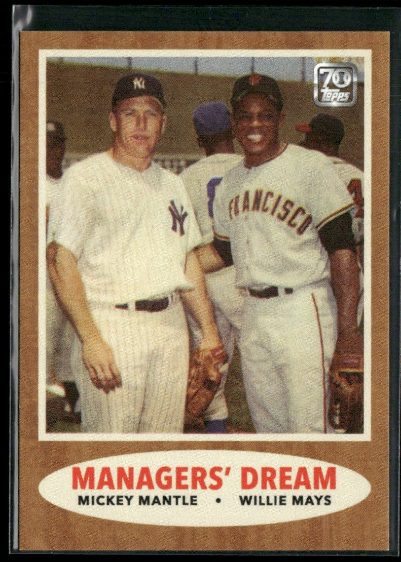 Managers' Dream (Mickey Mantle/Willie Mays) 2021 Topps #29