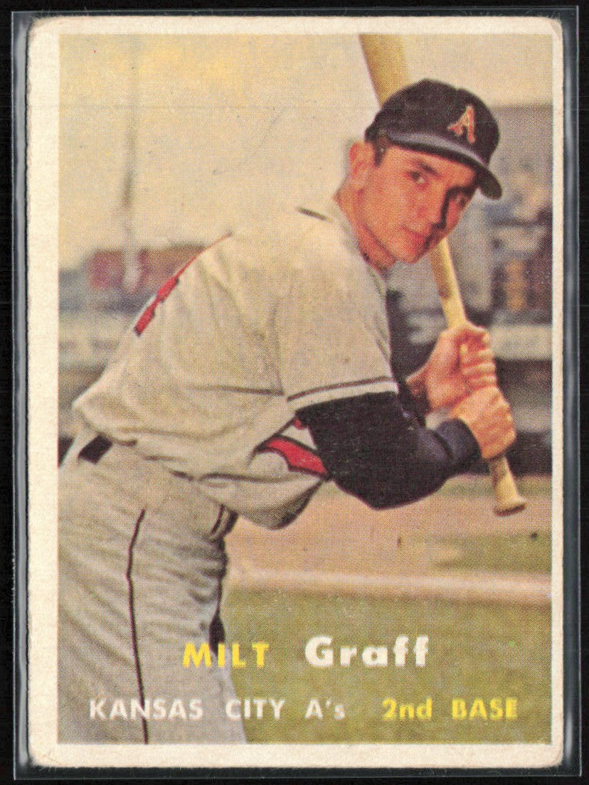 Milt Graff 1957 Topps RC #369 Kansas City Athletics