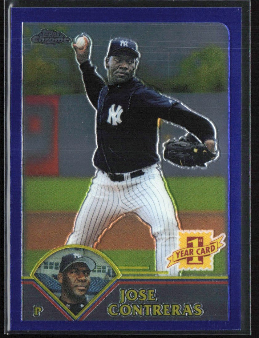 Jose Contreras 2003 Topps Chrome RC #409 New York Yankees
