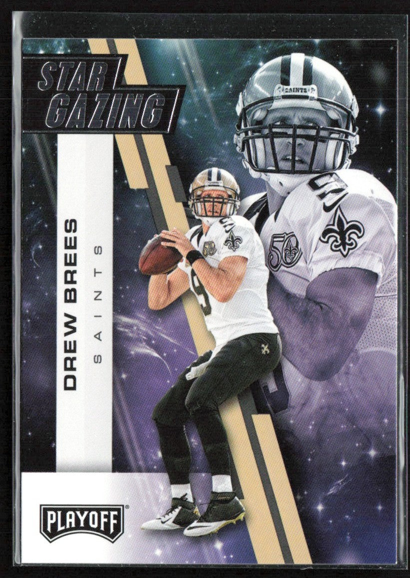 Drew Brees 2017 Panini Playoff Star Gazing #13 New Orleans Saints