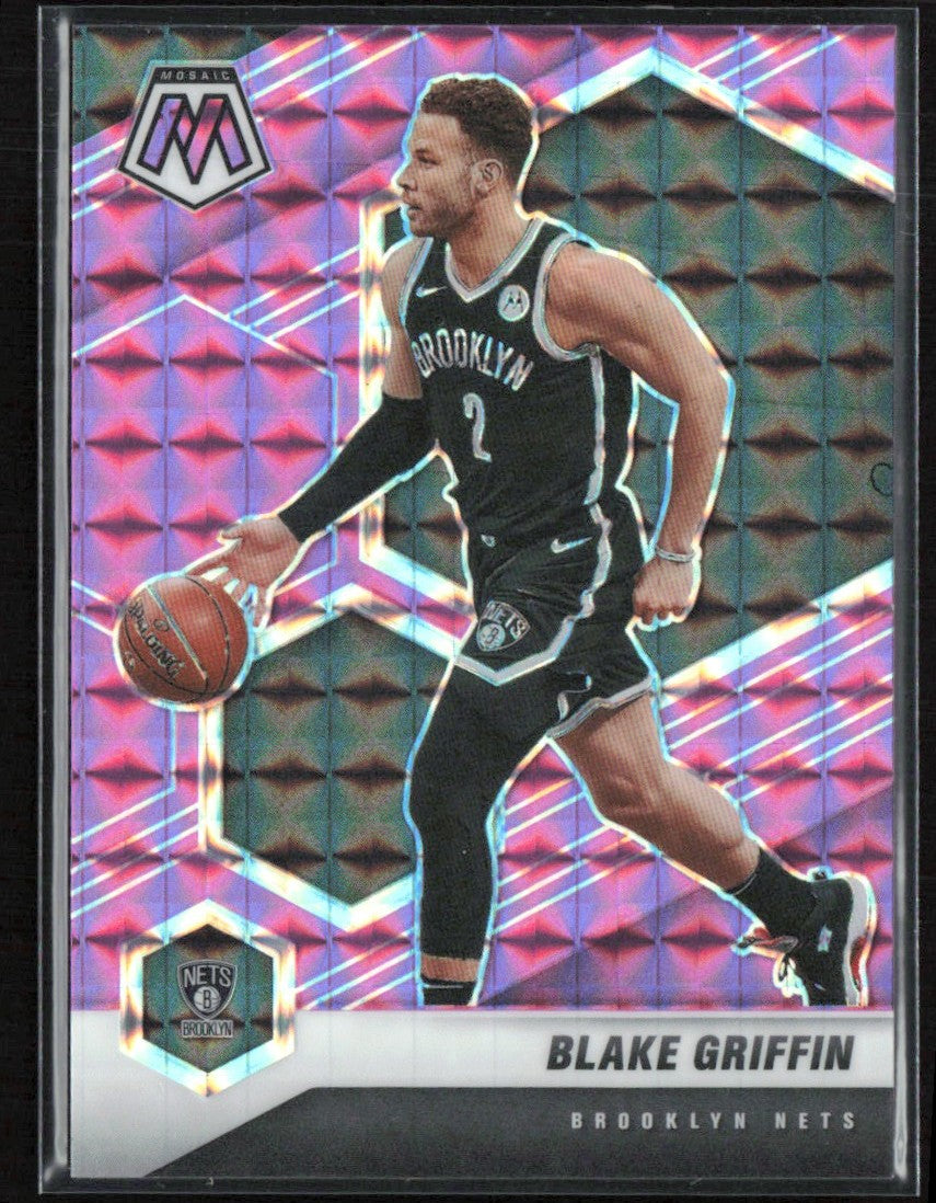 Blake Griffin 2020 Panini Mosaic Purple /49 #77 Brooklyn Nets