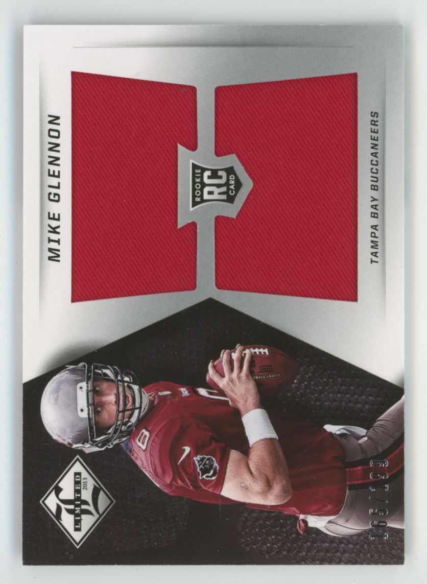 Mike Glennon 2013 Panini Limited RC /199 Jersey #28 Tampa Bay Buccaneers