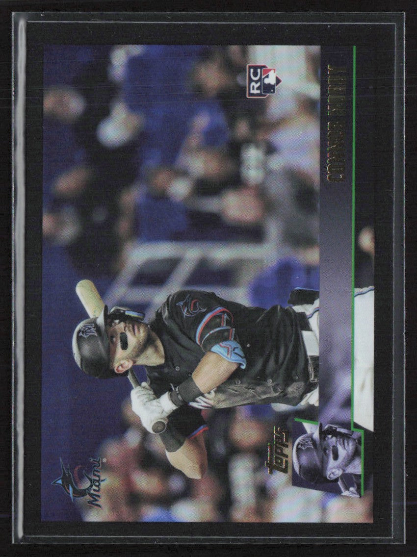 Connor Norby 2025 Topps Archives Black Foilboard RC #125 Miami Marlins