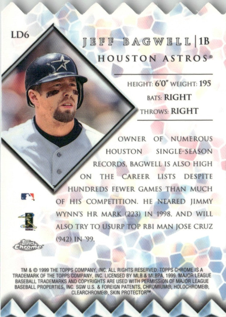 Jeff Bagwell 1999 Topps Chrome Lords of the Diamond #LD6 Houston Astros