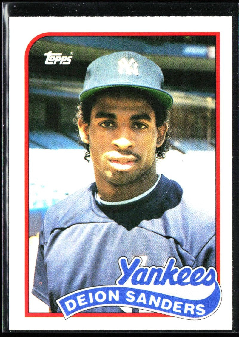 Deion Sanders 1989 Topps Traded RC #110T New York Yankees