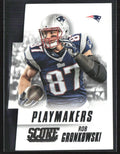 Rob Gronkowski 2015 Score Playmakers #1 New England Patriots