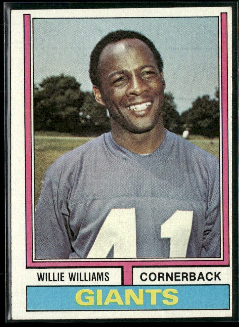 Willie Williams 1974 Topps #284 New York Giants