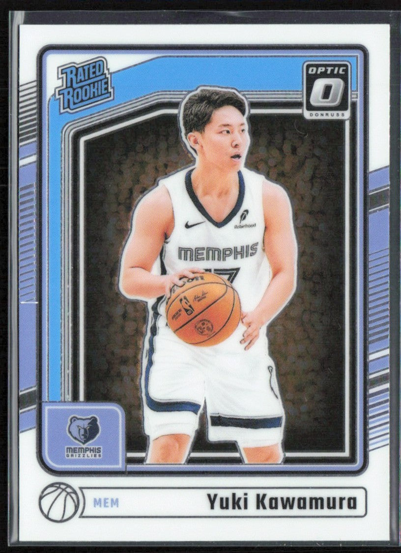 Yuki Kawamura 2024 Donruss Optic RC #287 Memphis Grizzlies