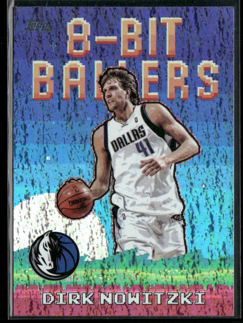 Dirk Nowitzki 2025 Topps 8-Bit Ballers Holo Foil #8B-22 Dallas Mavericks