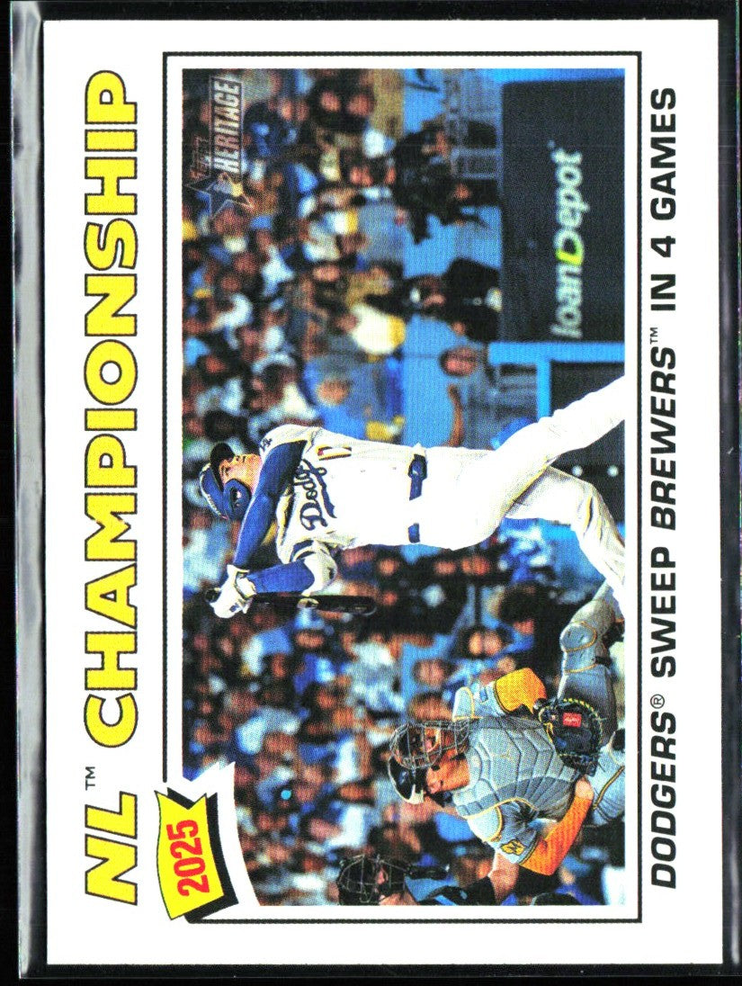 Shohei Ohtani 2026 Topps Heritage NL Champions #277 Los Angeles Dodgers