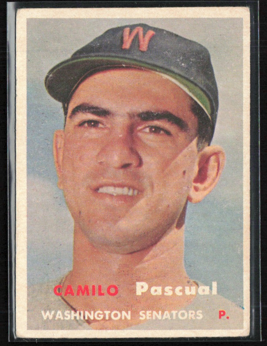 Camilo Pascual 1957 Topps #211 Washington Senators