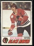 Keith Magnuson 1977 O-Pee-Chee #89 Chicago Blackhawks